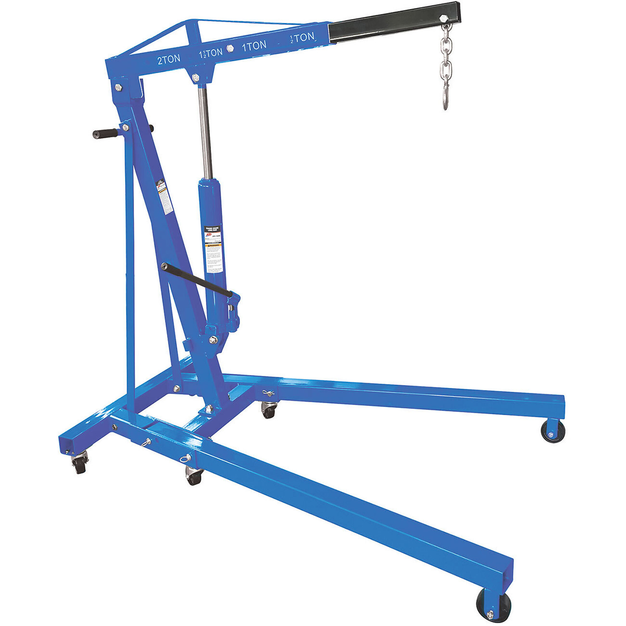ATD 2 Ton Folding Engine Crane (Ships In 2 Boxes), Model# 10027